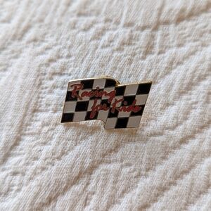 Racing for Kids Checkered Flag Pin